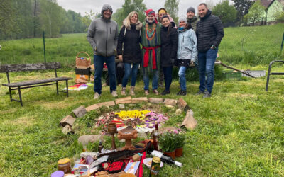 SLUNOVRATOVÁ CEREMONIE POSVÁTNÉHO OHNĚ 24.6.22023 U ŠTRAMBERKA